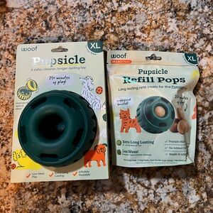 WOOF Pupsicle Treat Dispensing Dog Toy & Treat